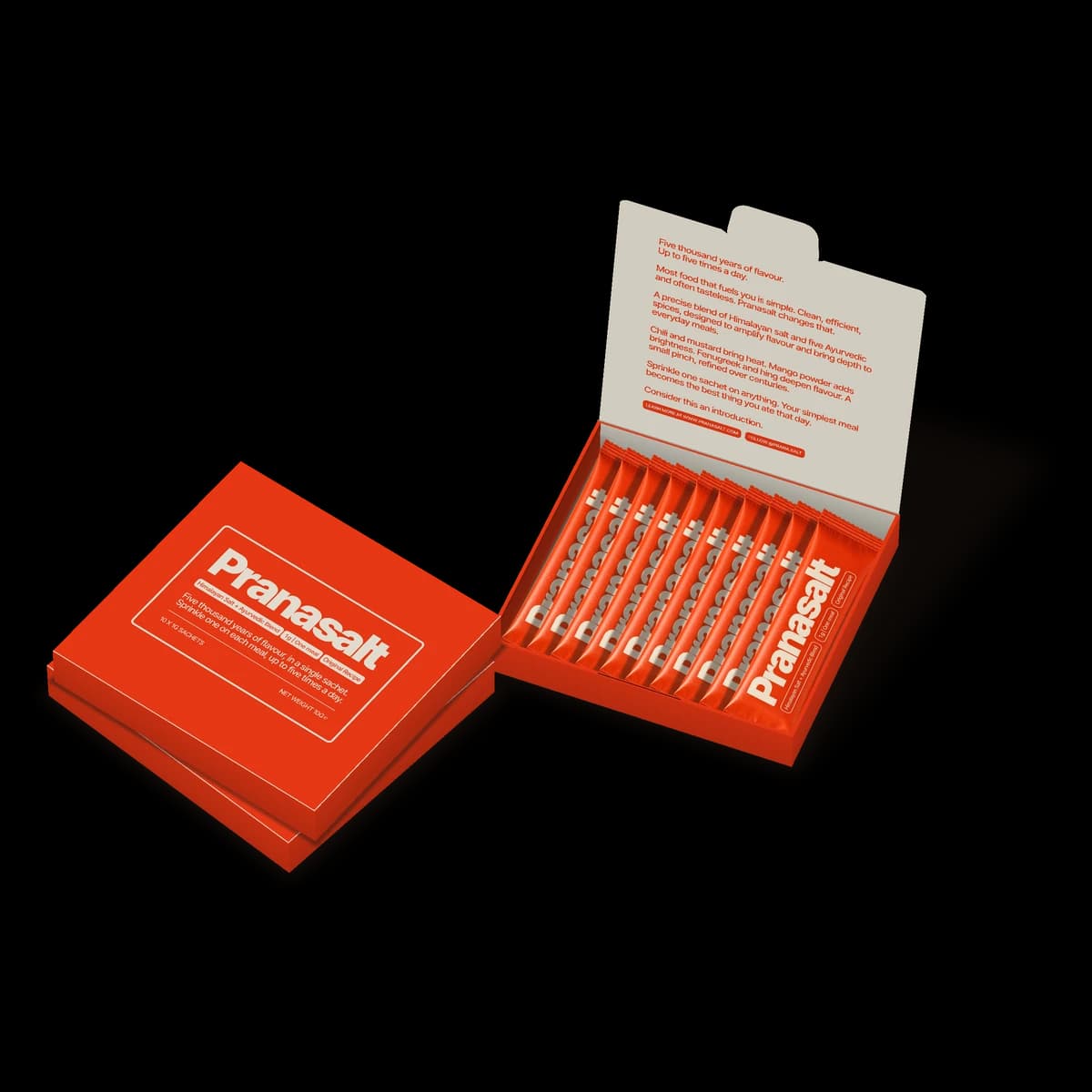 Daily: three boxes of 10 sachets, one open